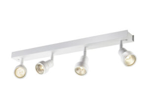 Miniaturka 3 - Biała lampa Puri CW z czterema regulowanymi reflektorami GU10