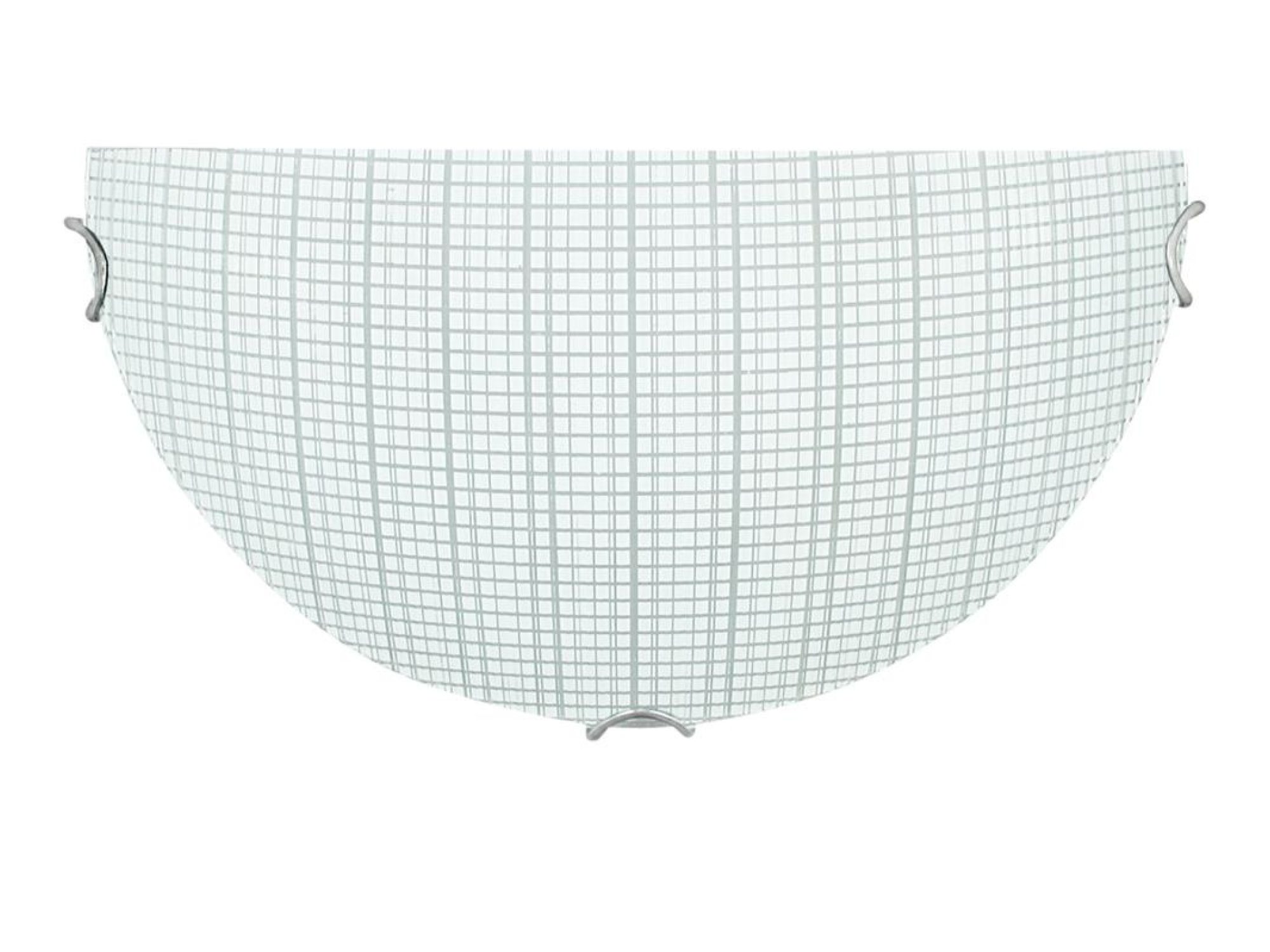 Plafon Ralisino 30 cm ze szklanym kloszem we wzór kraty