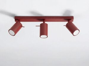 Miniaturka 30 - Plafon RING 3 burgund zamontowany w jasnym wnętrzu