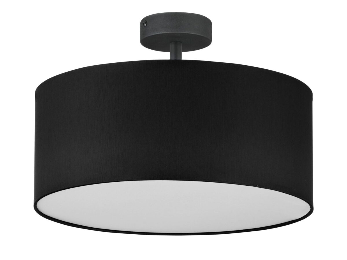 Plafon Rondo 40 cm 4-punktowy z tkaninowym abażurem