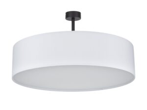 Miniaturka 8 - Biały plafon Rondo 60 cm w wersji 35 cm z materiałowym abażurem