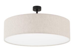 Miniaturka 5 - Plafon Rondo 60 cm z szarobeżowym kloszem w wersji 35 cm