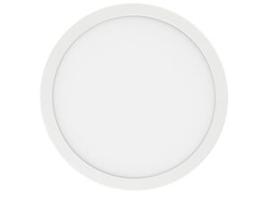 Miniaturka 4 - Biały okrągły plafon LED Saledira 24 W 30 cm na białym tle