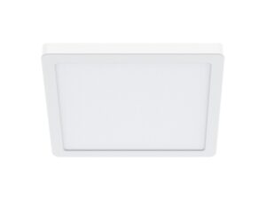Miniaturka 3 - Biały plafon LED Saledira kwadratowy 24 W bok 29,5 cm na białym tle