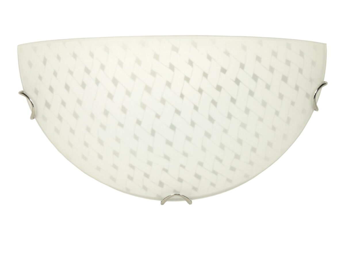 Plafon Salosino biały 30 cm ze szklanym kloszem E27