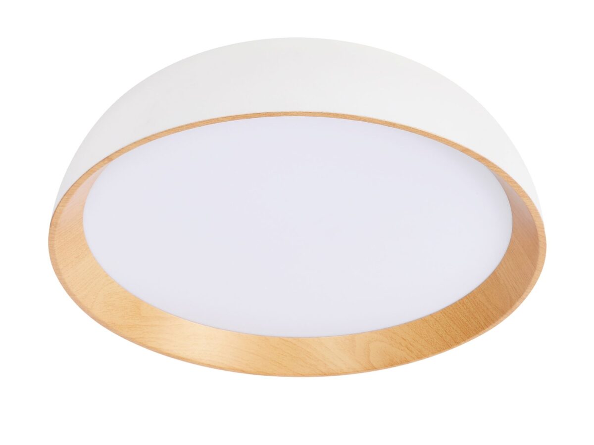 Plafon LED Saroto 40 cm 24 W z białym kloszem