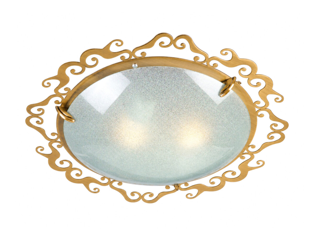Plafon Savosela okrągły 38 cm patyna 2 × E27