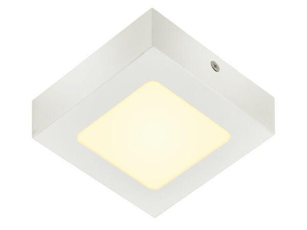 Biały kwadratowy plafon Senser 12 LED 3000 K – ujęcie główne
