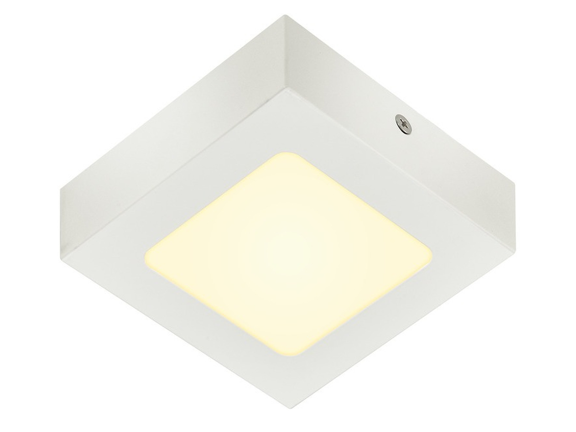 Biały kwadratowy plafon Senser 12 LED 3000 K – ujęcie główne