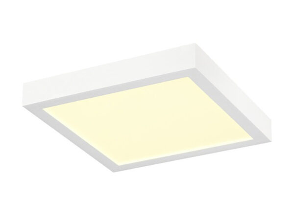 Plafon Senser 2.0 30 LED biały – widok frontowy kwadratowej oprawy
