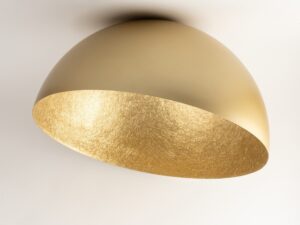 Miniaturka 12 - Plafon Sfera w złotym wykończeniu zamontowany na suficie