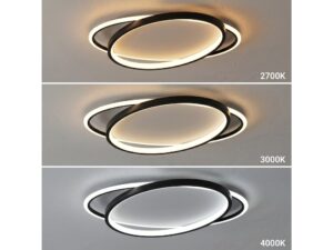Miniaturka 2 - Plafon LED z dwoma ringami CCT światło 2700 3000 4000 K