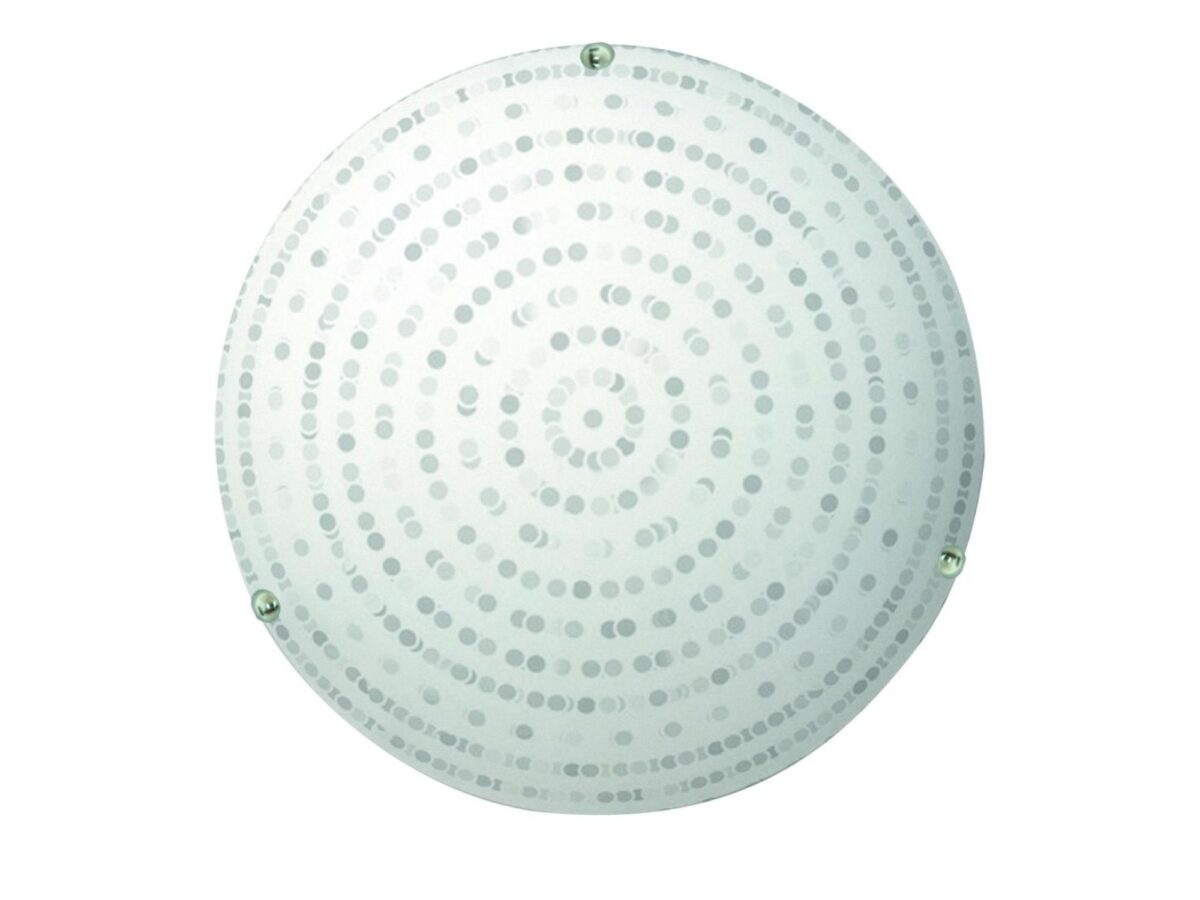 Plafon LED Naridino 30 cm biały chrom 10 W 6500 K