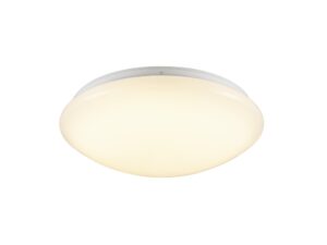 Miniaturka 2 - Biały plafon Surface V 390 LED na białym tle, światło neutralne