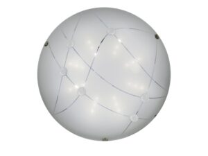 Miniaturka 1 - Plafon LED Tamanio 30 cm z przezroczystymi kryształkami