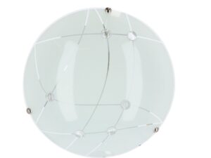Miniaturka 2 - Plafon Tamanio z widocznymi szklanymi ozdobami i metalowymi mocowaniami
