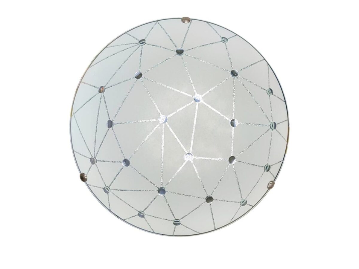 Plafon LED Tamavela biały 30 cm 12 W 4000 K szklany