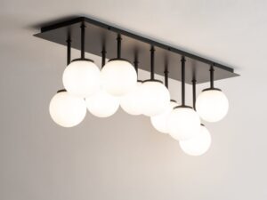 Miniaturka 3 - Plafon Tulia 10 krótki w białej wersji kolorystycznej, ujęcie całej lampy