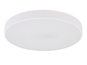 Miniaturka 3 - Biały plafon Velis LED 30 W z okrągłym kloszem na białym tle