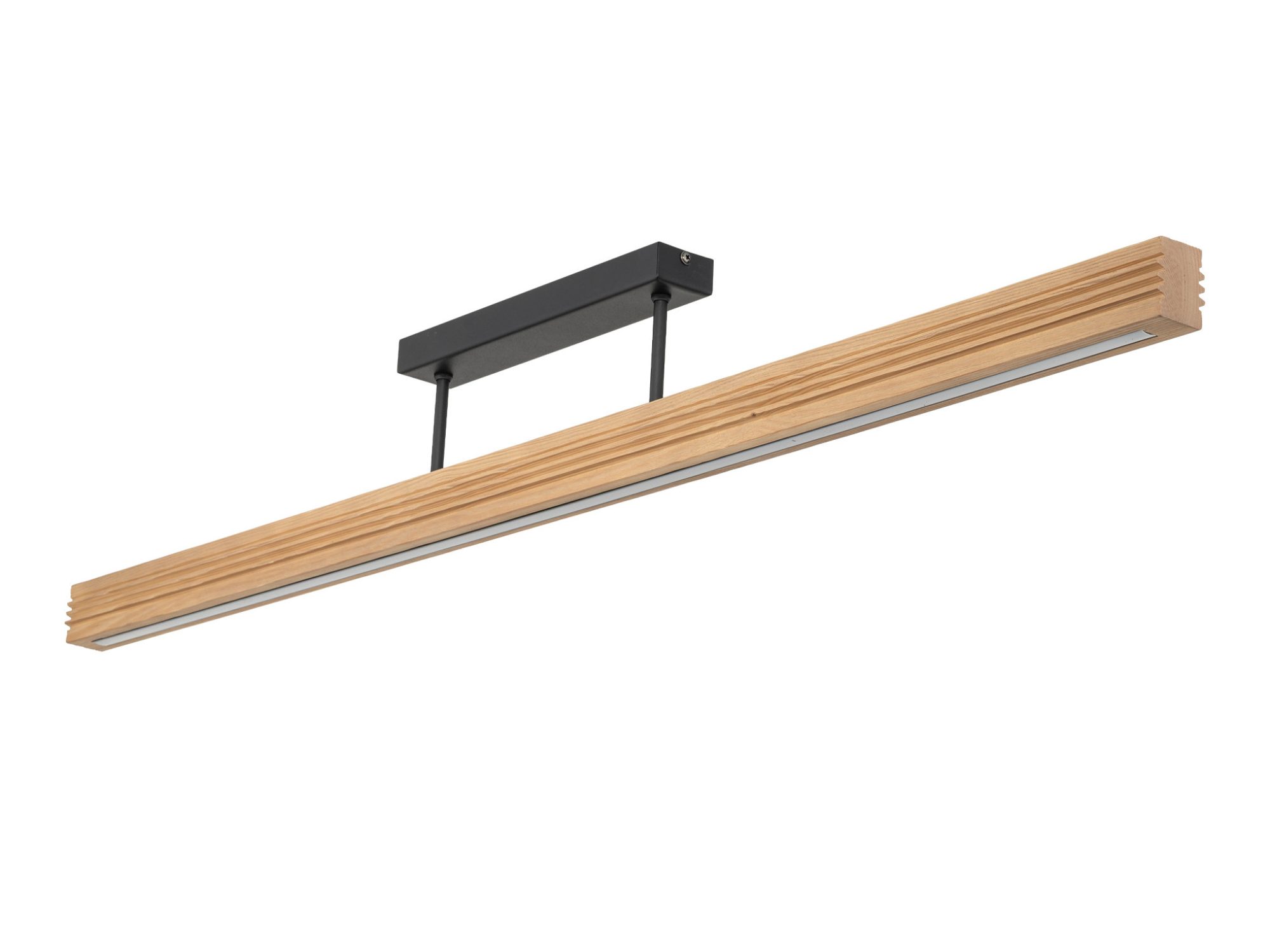 Plafon Viga Wood LED z postarzanej sosny szczotkowanej – widok produktu