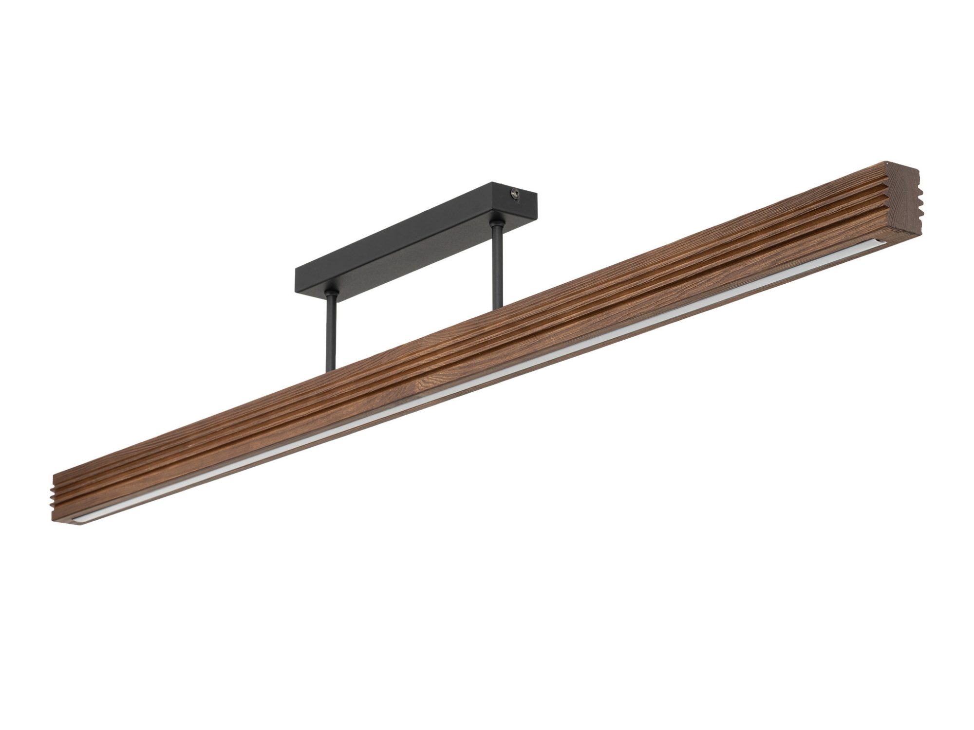 Plafon Viga Wood LED 120,5 cm w wykończeniu orzech – widok produktu