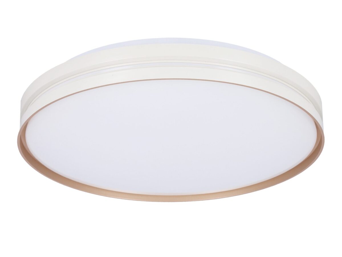 Plafon LED Volovina biało-złoty 40 cm 24 W