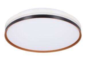 Miniaturka 4 - Plafon Volovina czarno-biało-złoty LED 40 cm