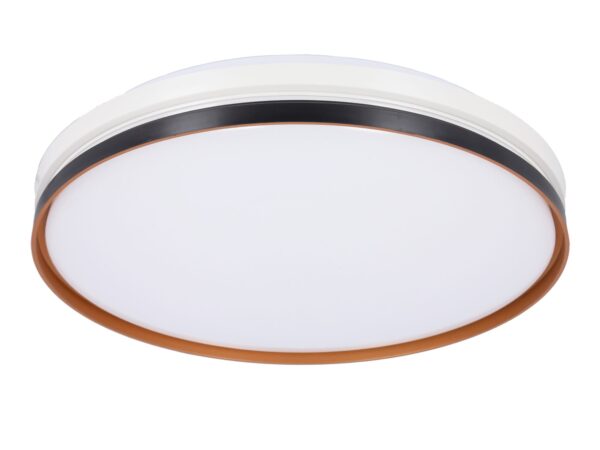 Plafon Volovina czarno-biało-złoty LED 40 cm