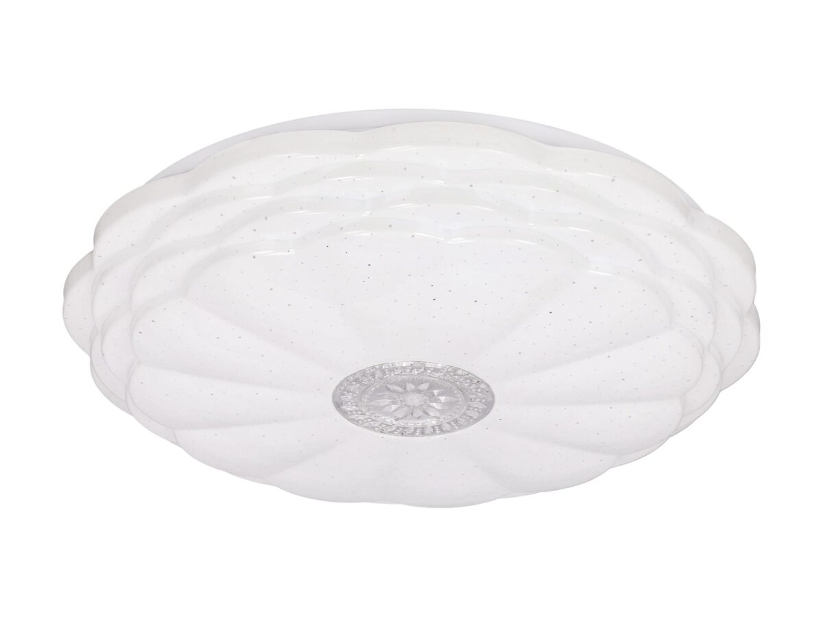 Plafon Zelidino LED biały z dekoracyjnym kloszem 38 cm