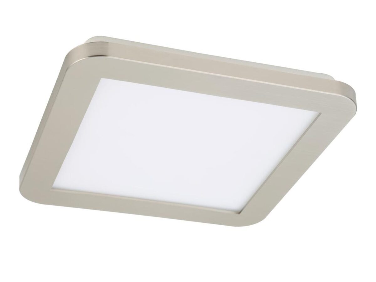 Plafon łazienkowy Zenidano LED 12 W IP44 srebrny 22,5 cm