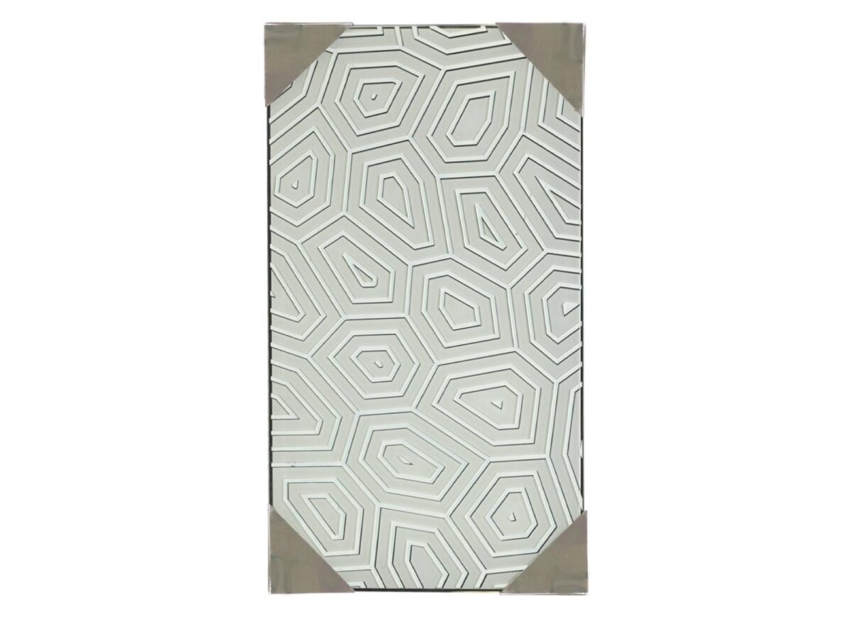 Plafon szklany Zenodora 48 cm z geometrycznym wzorem
