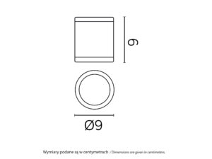 Miniaturka 2 - Plafon ADELA MIDI M1455 DG – rysunek z karty