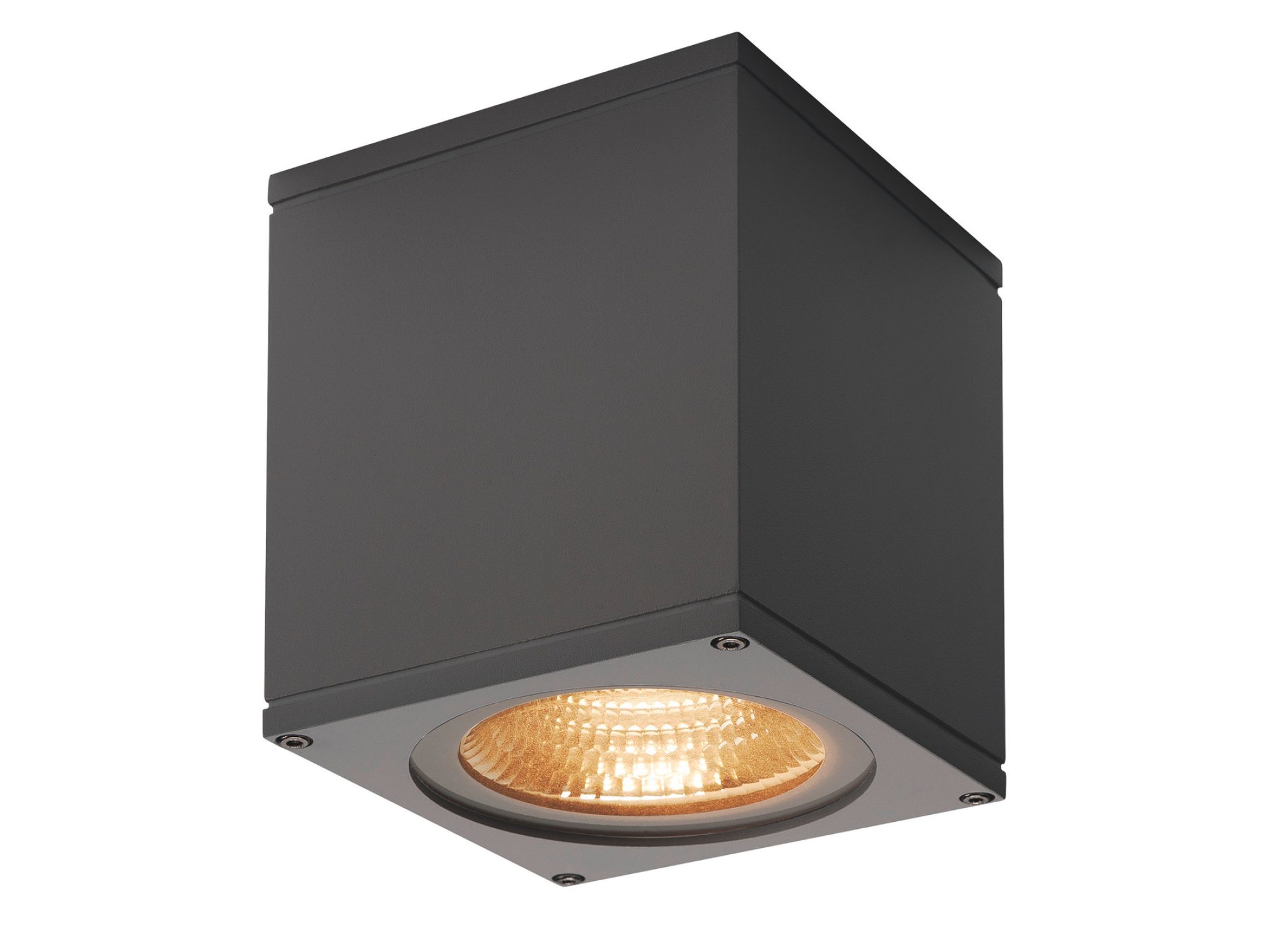 Antracytowy plafon zewnętrzny Big Theo Ceiling LED 3000 K