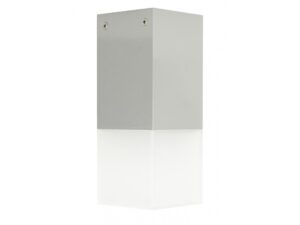Miniaturka 3 - Oprawa sufitowa CUBE CB-S AL srebrna na białym tle