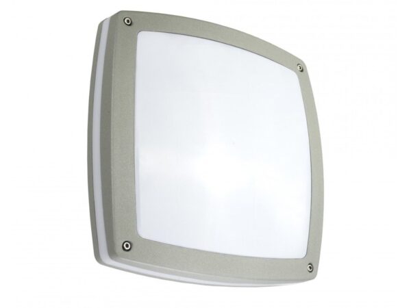 Plafon zewnętrzny NEX 91022 w srebrnym kolorze, widok z przodu