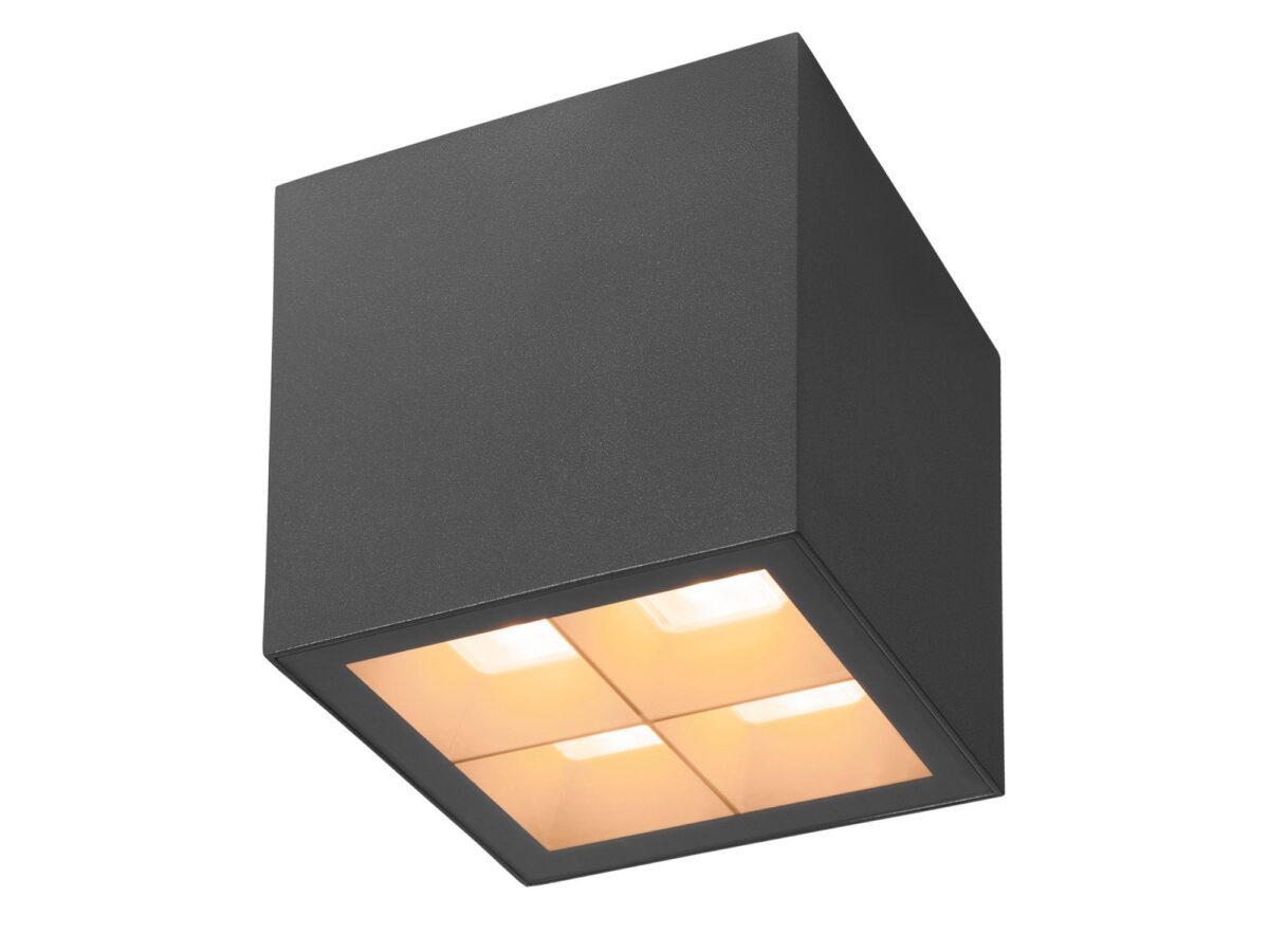 Plafon zewnętrzny S-Cube LED 15 W IP65 antracytowy