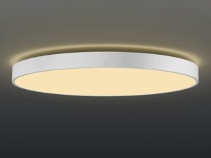 Miniaturka 4 - Biała plafoniera LED Plavero – efekt światła na suficie