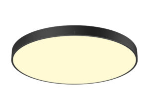 Miniaturka 8 - Czarna plafoniera LED Plavero 90 cm – widok główny