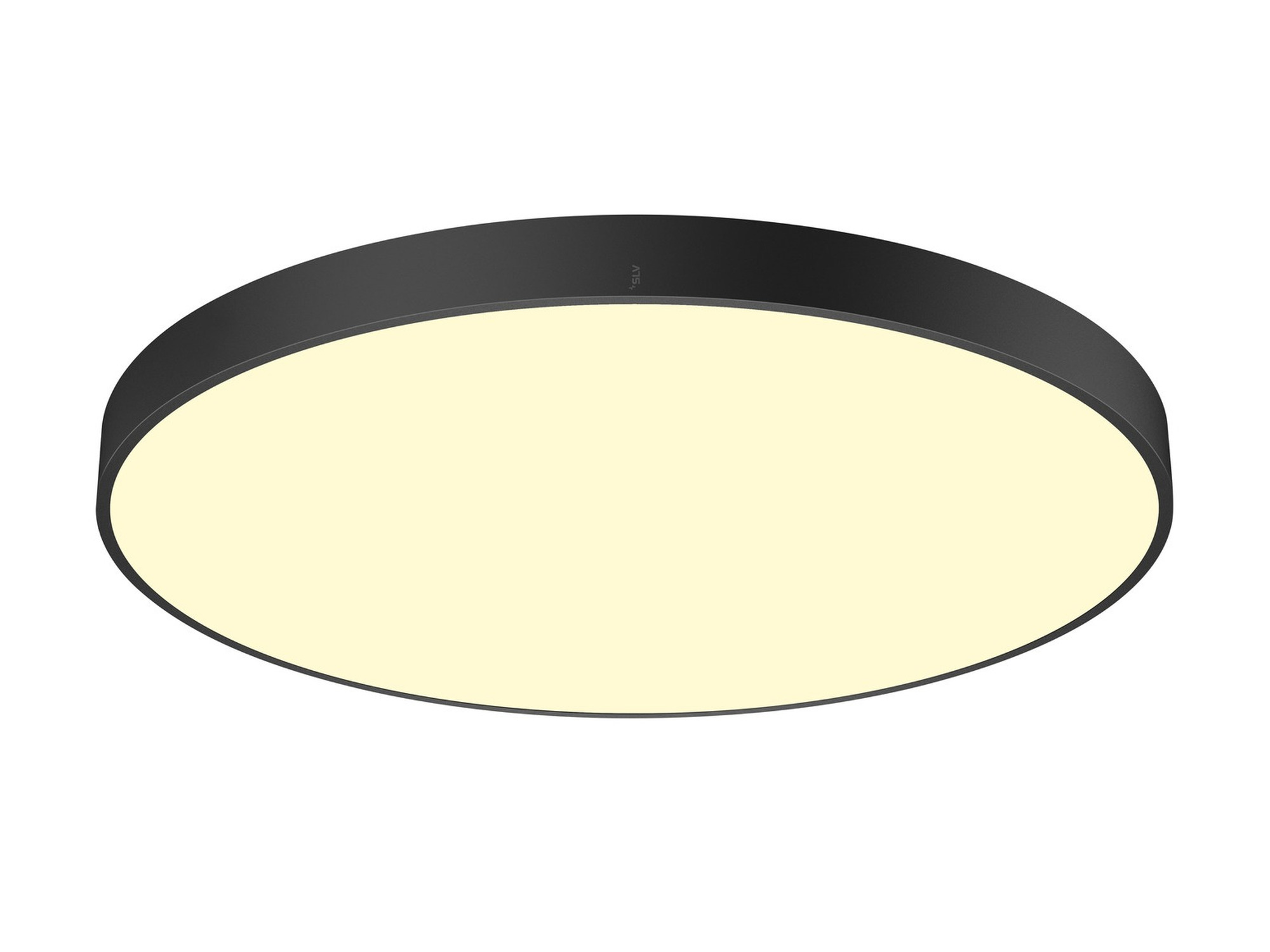 Czarna plafoniera LED Plavero 90 cm – widok główny