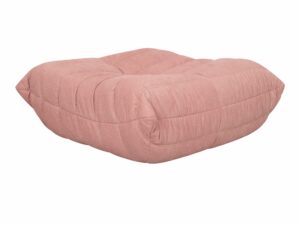 Miniaturka 12 - Podnóżek tapicerowany Zenith różowy brzoskwiniowy 86 cm z centralnym pikowaniem