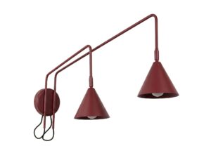 Miniaturka 68 - Podwójny kinkiet z włącznikiem Sorvella 150 cm Burgund