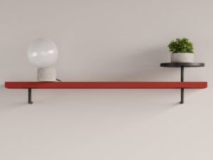 Miniaturka 8 - Półka ścienna Arrovia 130 cm z metalową nadstawką – zdjęcie 13