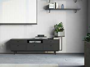Miniaturka 11 - Półka ścienna Arrovia 130 cm z metalową nadstawką – zdjęcie 16