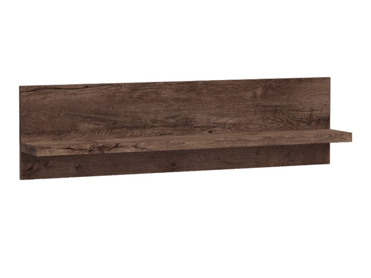 Półka ścienna Brenza 120 cm z panelem tylnym