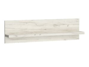 Miniaturka 2 - Półka Brenza 120 cm w dekorze kraft biały na białym tle