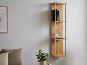 Miniaturka 1 - Półka dębowa Lignero 85 cm w aranżacji wnętrza