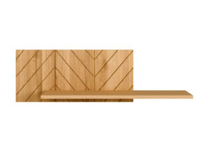 Miniaturka 2 - Półka dębowa ścienna Jorvano 98 cm dąb naturalny – zdjęcie 3