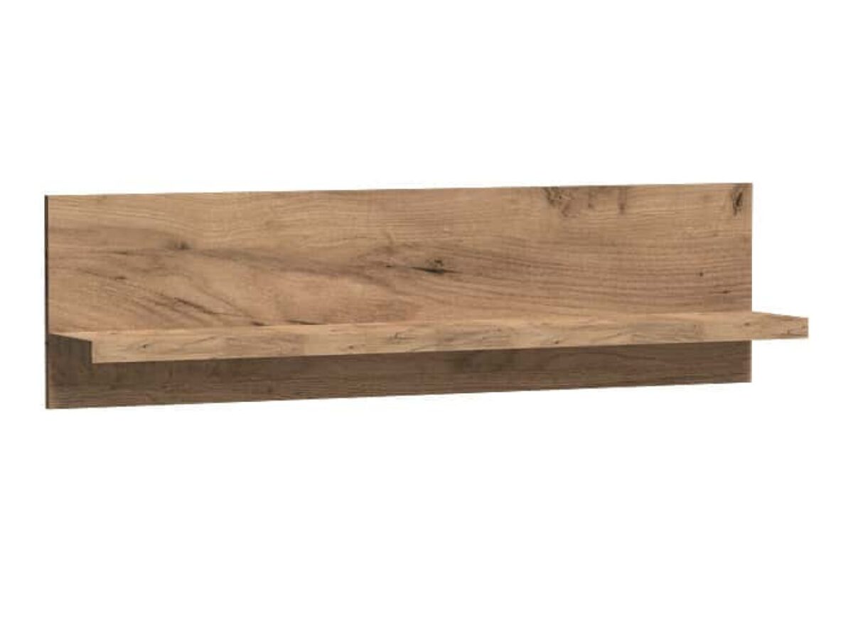 Półka ścienna Ambrina 120 cm Kraft złoty do salonu