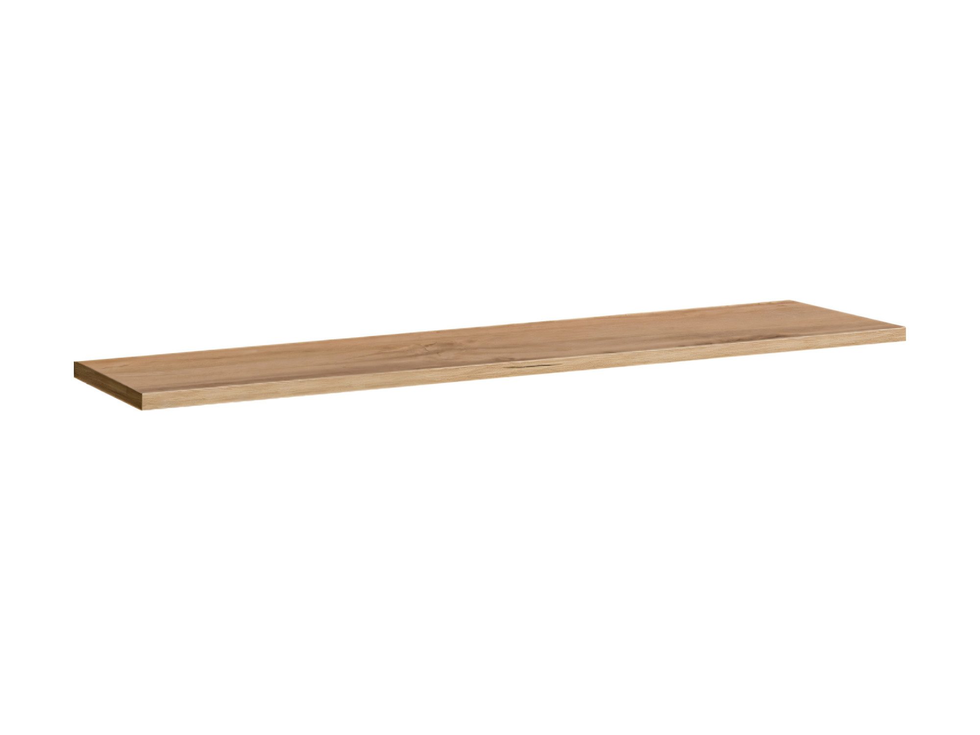 Półka Kelmoro 120 cm dąb Wotan – płaska powierzchnia z rysunkiem słojów
