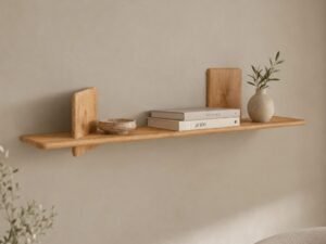 Miniaturka 3 - Półka ścienna Valdaro 140 cm z litego dębu w kolorze naturalnym